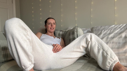 Masturbating and Moaning! Sexy Fingering Orgasm!