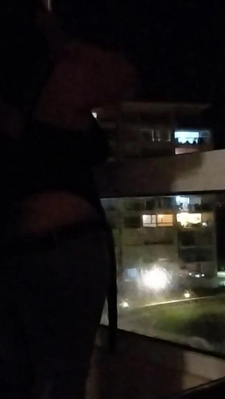 Sexy Hot Stepmother, Only Fans in Slow Motion, on the Balcony