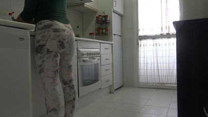 My Sexy British Stepmother Almost Caught Me Jerking off My Huge Cock