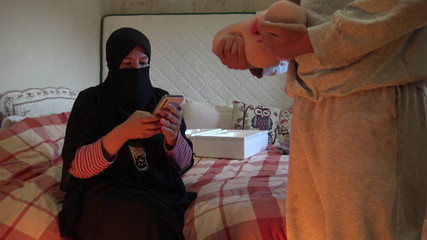 Saudi Arab Wife Tells Virgin Stepson How to Fuck a Tantaly Sex Doll