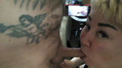 Did a blowjob and got a mouthful of cum 3