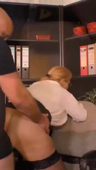 Mature secretary loves big cock!