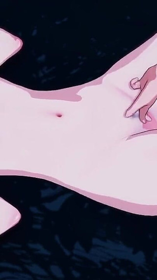 Hentai Girl Having Fun with Her Byfriend at Night in Park