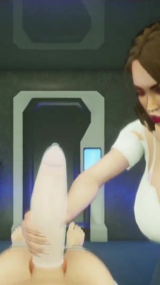 Doc gives him a handjob in the Medbay 3D Porn