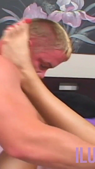 Brunette milfs feet cum covered after a hot fuck