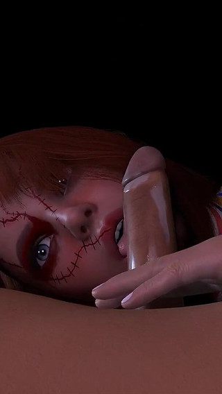 Female Chucky Wants to Play Blowjob Cult of Chucky Parody