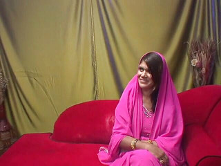 Nice tits Indian slut on couch blows hard cock and fucks it