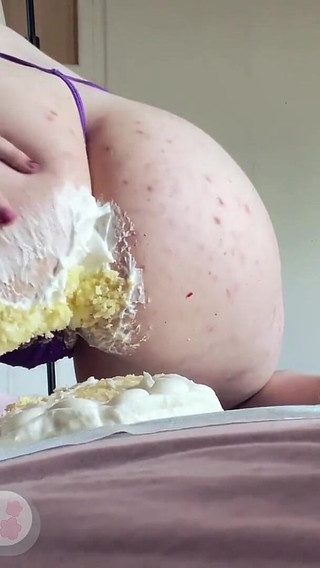 Cake Sitting and Sploshing for My Birthday