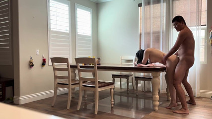 Cheating with Friend's Wife on My Dining Table When Her Husband's Out of Town