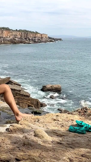 Public Sex with a Big White Bubble Butt Portuguese Nympho