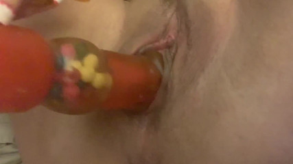 Rabbit Dildo Helps Me Cum