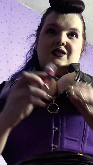 Smoking in My Purple Corset