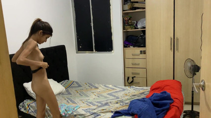 How Nice to See My Stepsister Change After Taking a Shower..