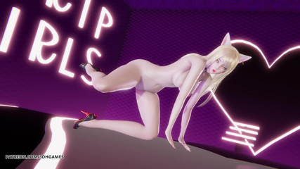 [mmd] 4l (4ladies) - Move Ahri Sexy Naked Dance League of Legends Hentai Uncensored 4K 60fps