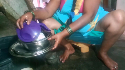 Cleaning Indian Porn Stepaunty Food Plate