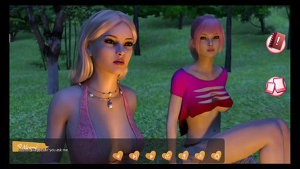 Helping the hotties #4 - Johanne woke up tied to a tree and so...ave him a blow job...Belle and Stacy played with each other.