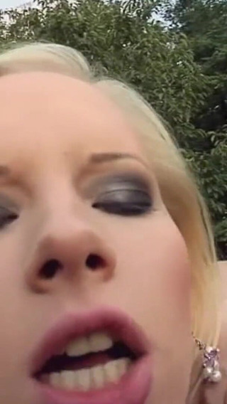 Euro Babe Blonde - POV Outdoor Pussy