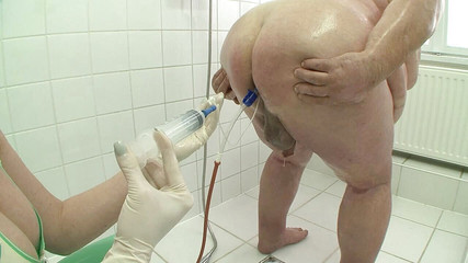 The caring woman humiliates the small cocked pig