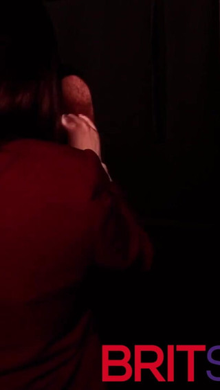 British 19-year-old in uniform sucks cock at the gloryhole