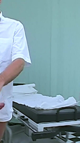 Mature Blonde Vanessa Peeing at The Doctor