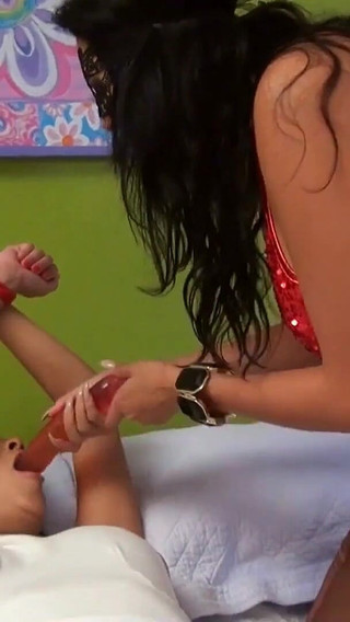 Lesbian Bondage 69 Fun Missy Martinez Tied up with Hot Young Starlet Abby Lee Brazil