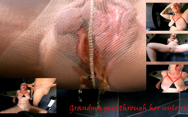 Grandma Pees Through Her Nylons