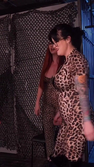 Intense Duo Domme Ballbusting: Unbreakable Sissy Takes Our Hardest Kicks!