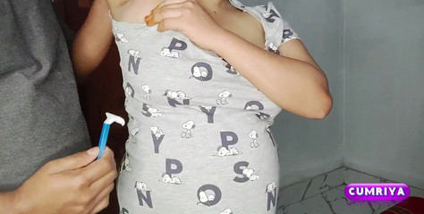 Cleaning Her Hairy Armpit Cumriya