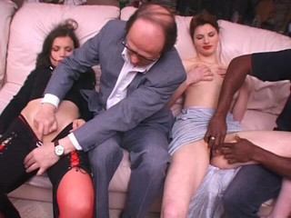 Two Stunning Girls From France Getting Smashed by Two Loaded Dude's