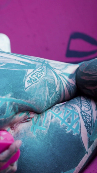 Solo Anal Fisting - Toys and Plugs for Tattoo Girl - Asshole Streching