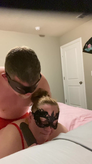 Wife Sucks BBC Dildo While Getting Fucked Doggy Style