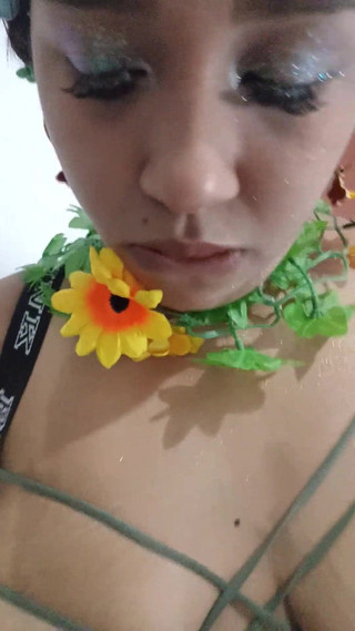 18 year old brunette big saggy tits from New York United States fucking her stepbrother's big dick whore