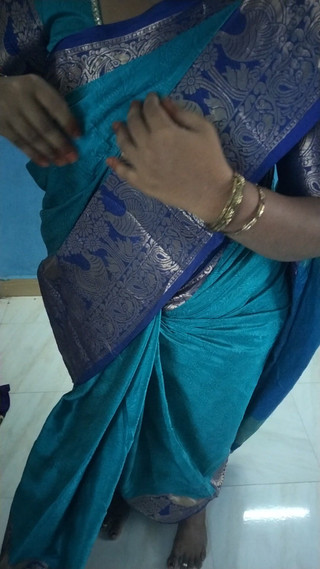Hot Saree Wearing