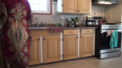 This Cleaning Lady Is Shocked!!! I Take Out My Big Cock for My Turkish Maid.