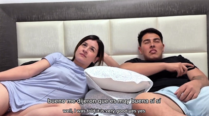 I Watch Movies with My Stepsister and We End up Fucking Hard Until I Cum in Her Tight Vagina