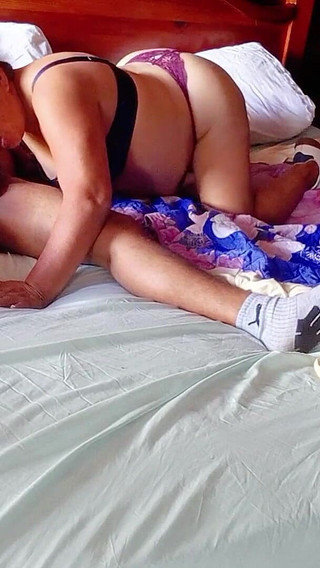 First He Cleans Her with His Mouth, Then My Girlfriend's Grandmother Rides Her.