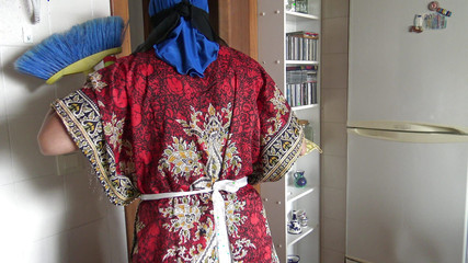 Arab Maid Cleans Kitchen and Swallows Cum for Tips