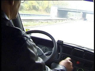 Blonde babe gets plowed in the car in a threesome