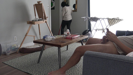 Arab Muslim Maid Touches Her First Cock in Her Life