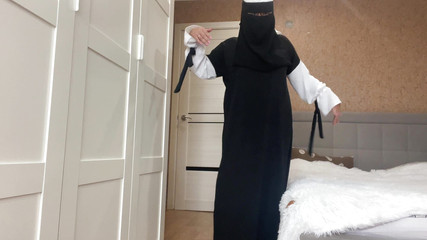 Arab with Big Boobs Dancing and Masturbating Her Tight Pussy