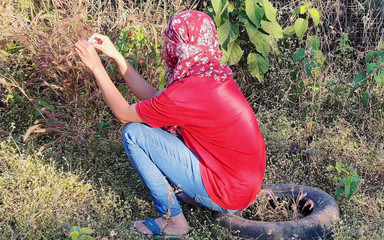 Big Ass Student Fucked in the Forest in Standing Doggystyle.