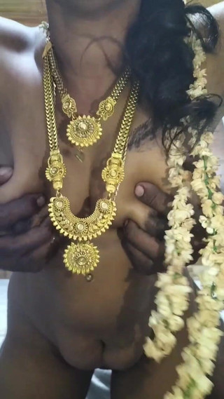 Tamil Wife Strong Doggy with Jewel and Flower