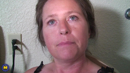 Mature Lady with Beautiful Horny Eyes Loves a Fat Black Cock