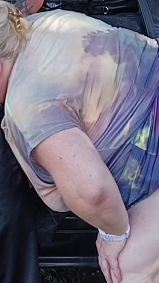 In a Public Park, I Fuck My Neighbor in Her Pussy Doggy Style, Then in Her Mouth and Cum Twice in a Minute