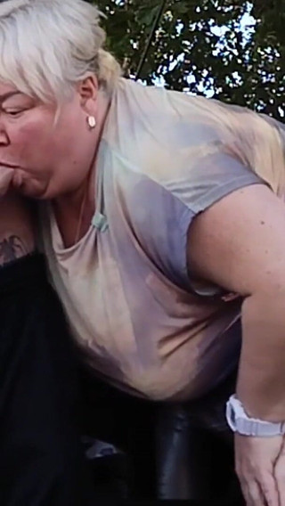 In a Public Park, I Fuck My Mother-in-law Doggy Style in Her Pussy, Then in Her Mouth and Cum Twice in a Minute