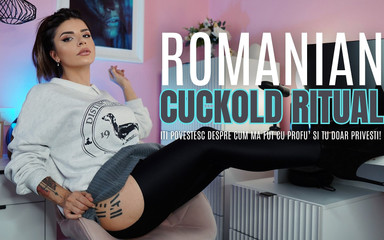 Romanian Cuckold Ritual - I'm Telling You About How I Fuck the Teacher and You Just Watch!