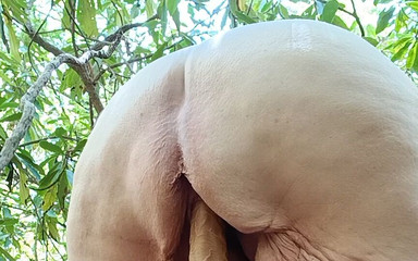 Bending That Ass Over in the Woods for You to Stick It in Hopeing Someones Watching