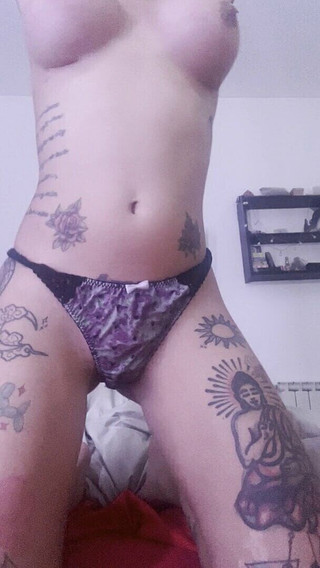 Sexy Hot Brunette with Big Tits Fingers Herself