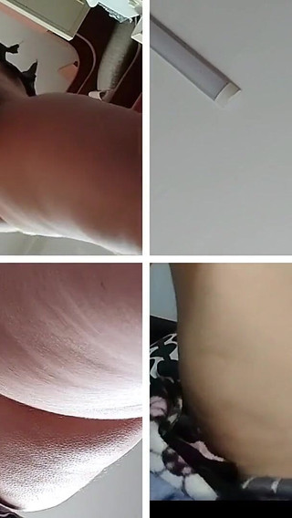 Amateur Wife Fingers Pussy Orgasm with Moans. Latina Big Ass, Big Tits.