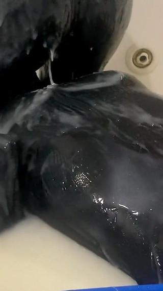 Playing in Cum with Gloomy Babe, Full - Alex Latex